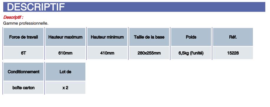 jeu de 2 chandelles 6 tonnes