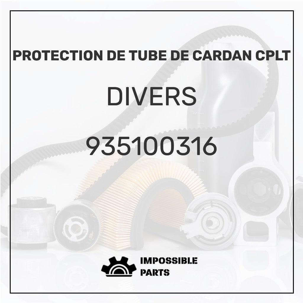 PROTECTION DE TUBE DE CARDAN CPLT
