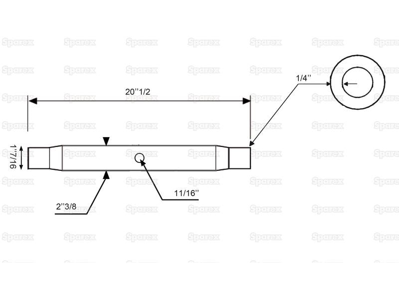 TUBE B. DE P. 520MM M36X3