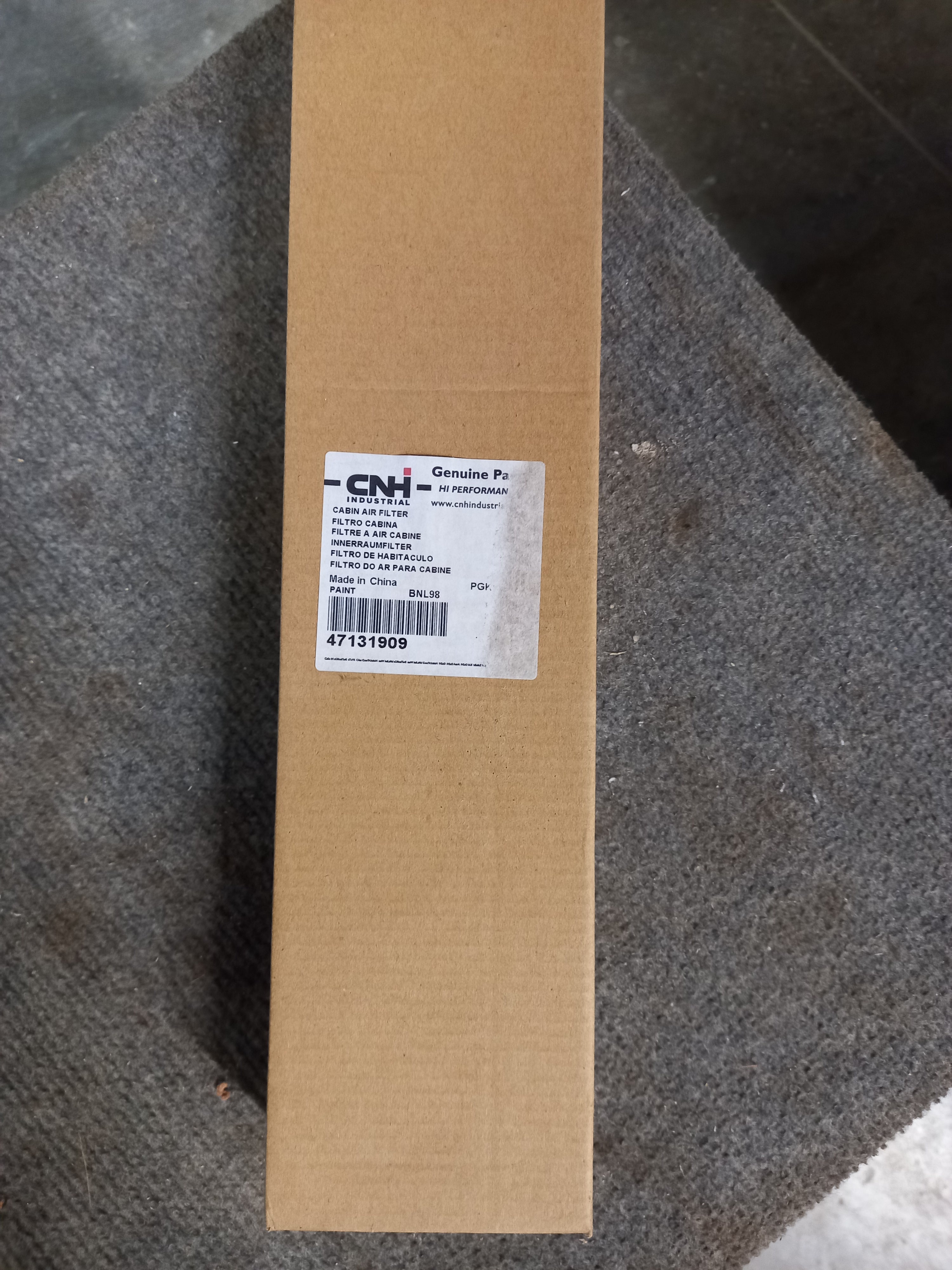 FILTRE A AIR CABINE, NHF 47131909