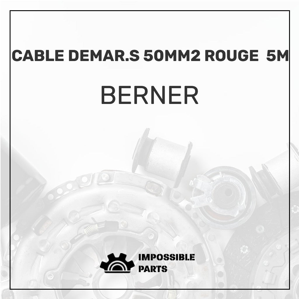 CABLE DEMAR.S 50MM2 ROUGE 5M
