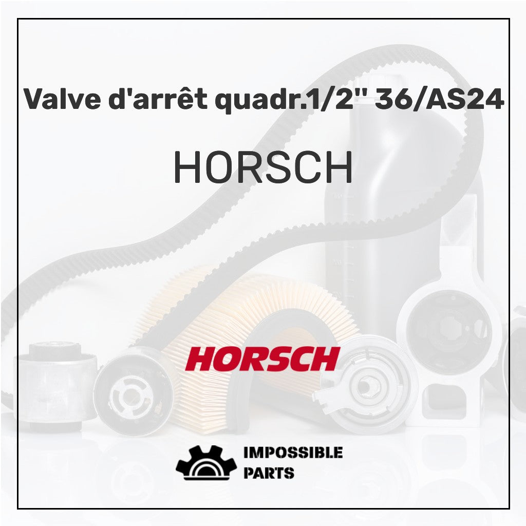 Valve d'arrêt quadr.1/2'' 36/AS24