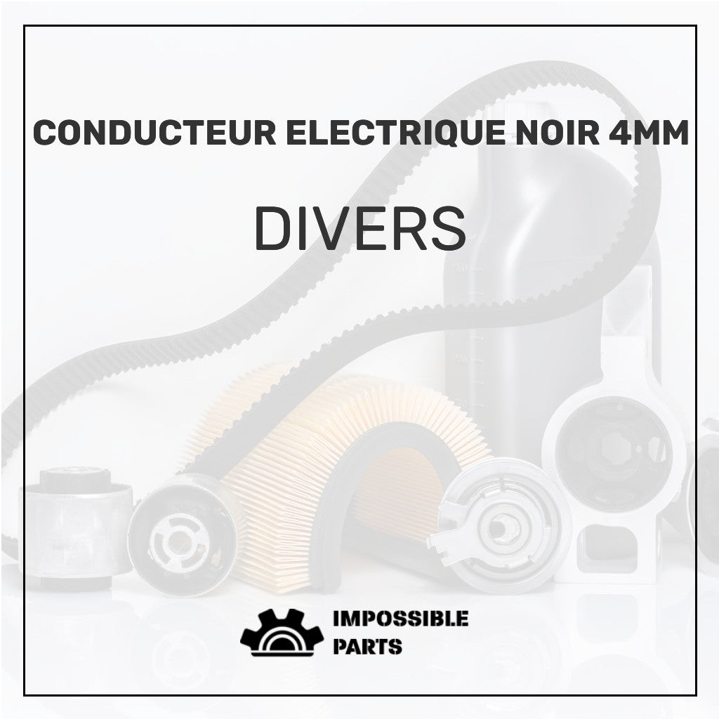 Conducteur Electrique Noir 4Mm 50751274210/00