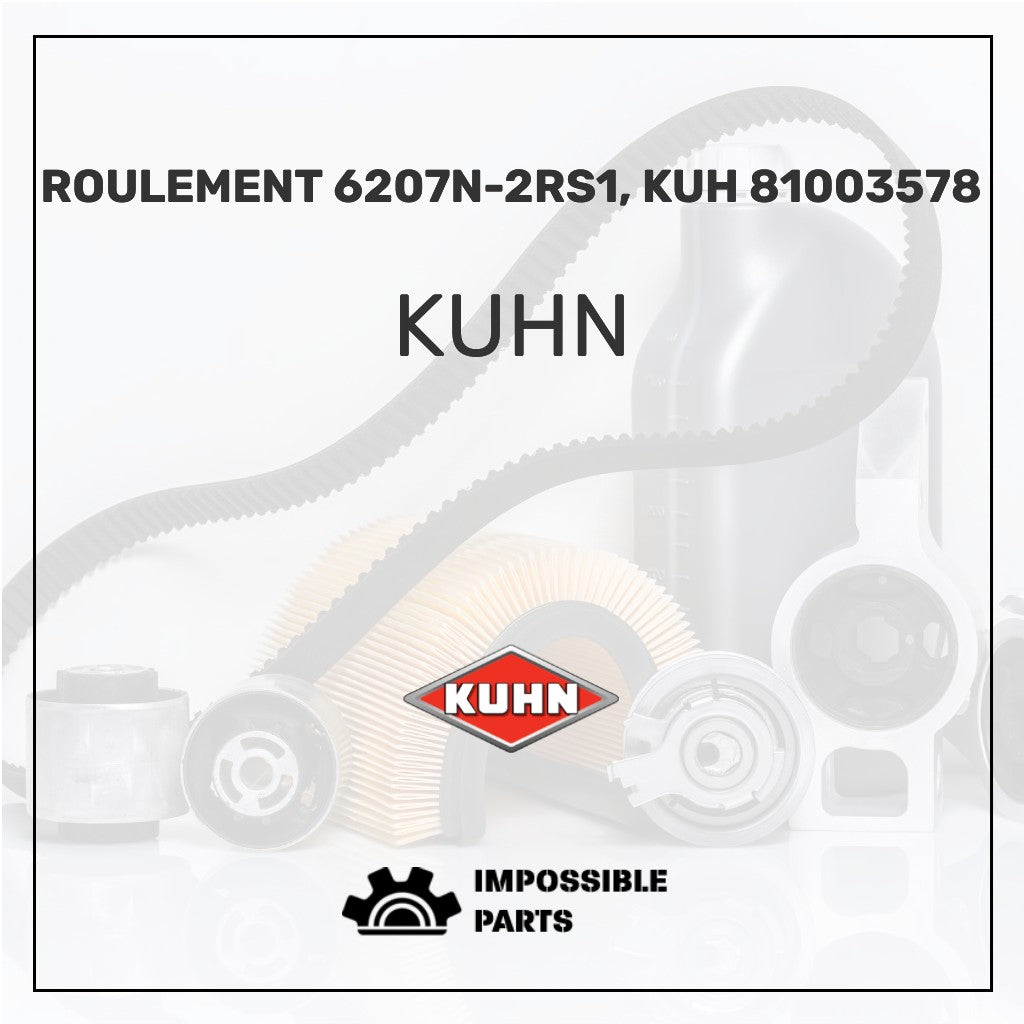ROULEMENT 6207N-2RS1, KUH 81003578