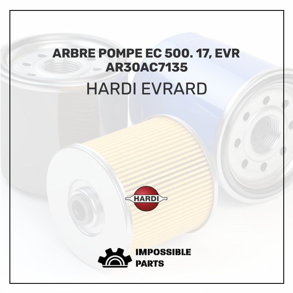ARBRE POMPE EC 500. 17, EVR AR30AC7135