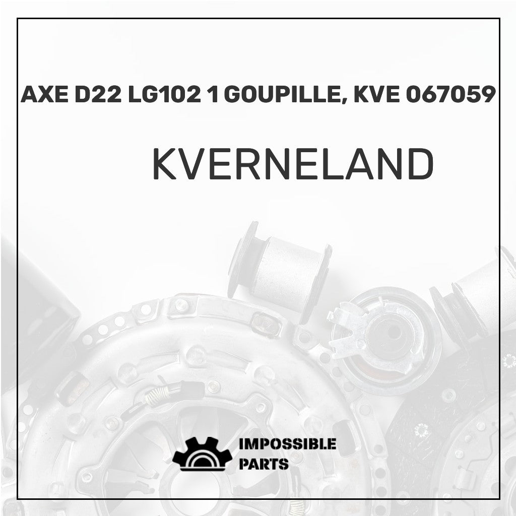 AXE D22 LG102 1 GOUPILLE, KVE 067059