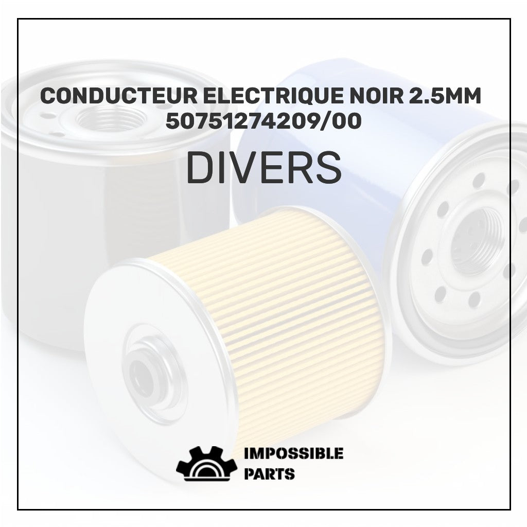 Conducteur Electrique Noir 2.5Mm  50751274209/00