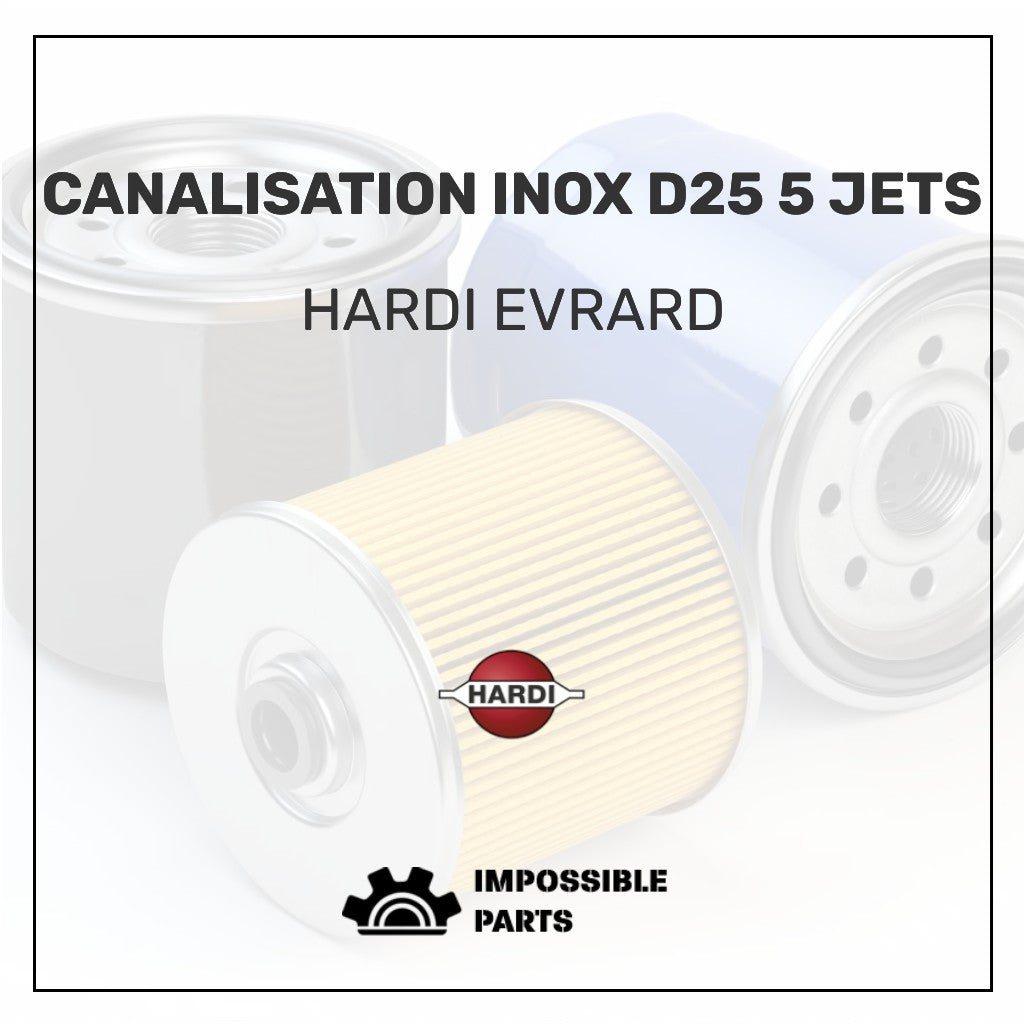 CANALISATION INOX D25 5 JETS