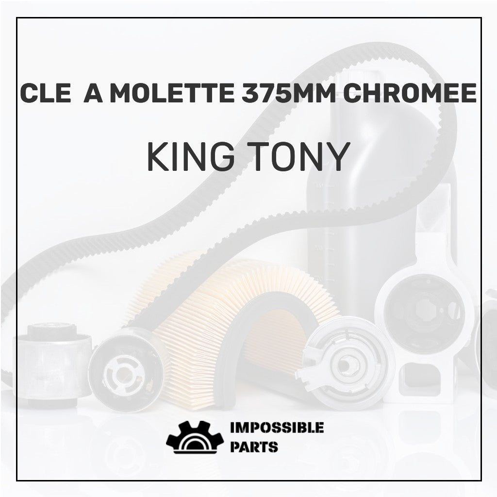 CLE  A MOLETTE 375MM CHROMEE