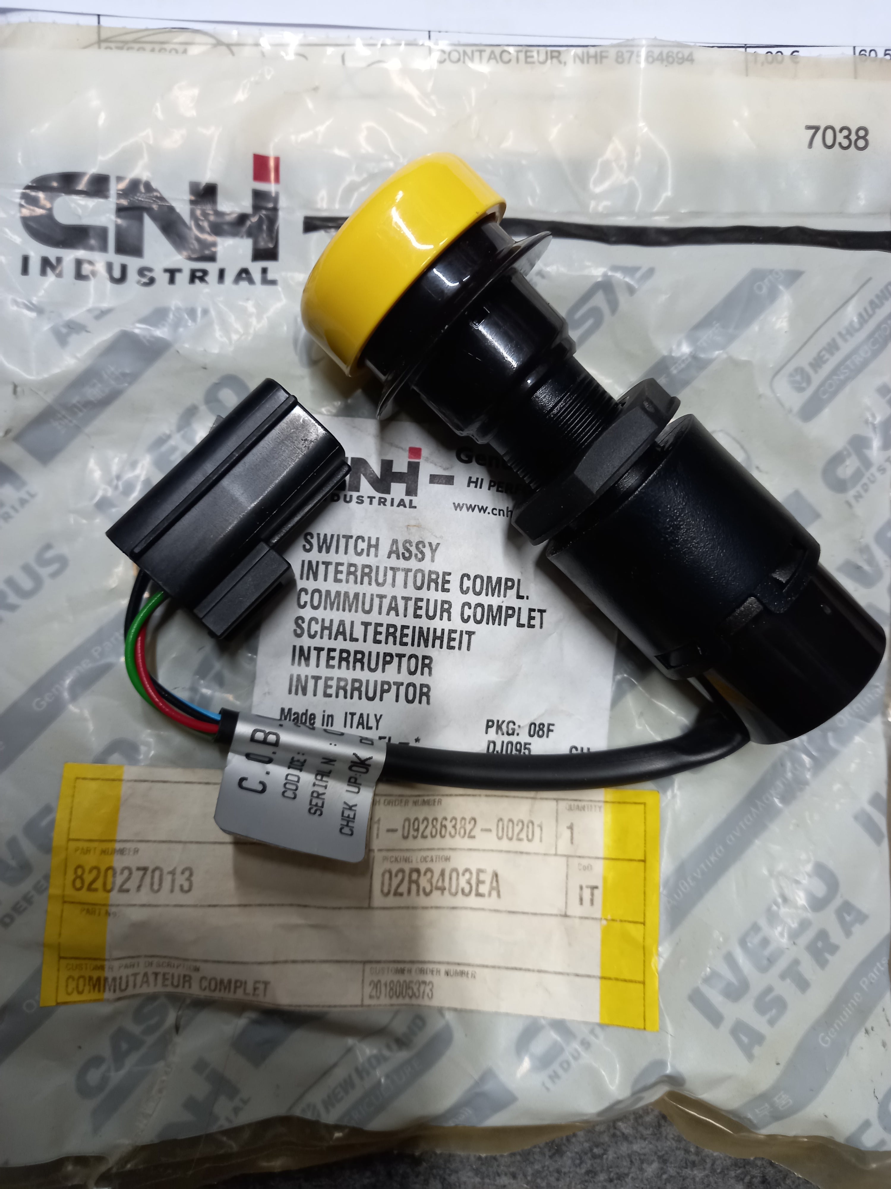 Interrupteur Pto, Nhf 82027013