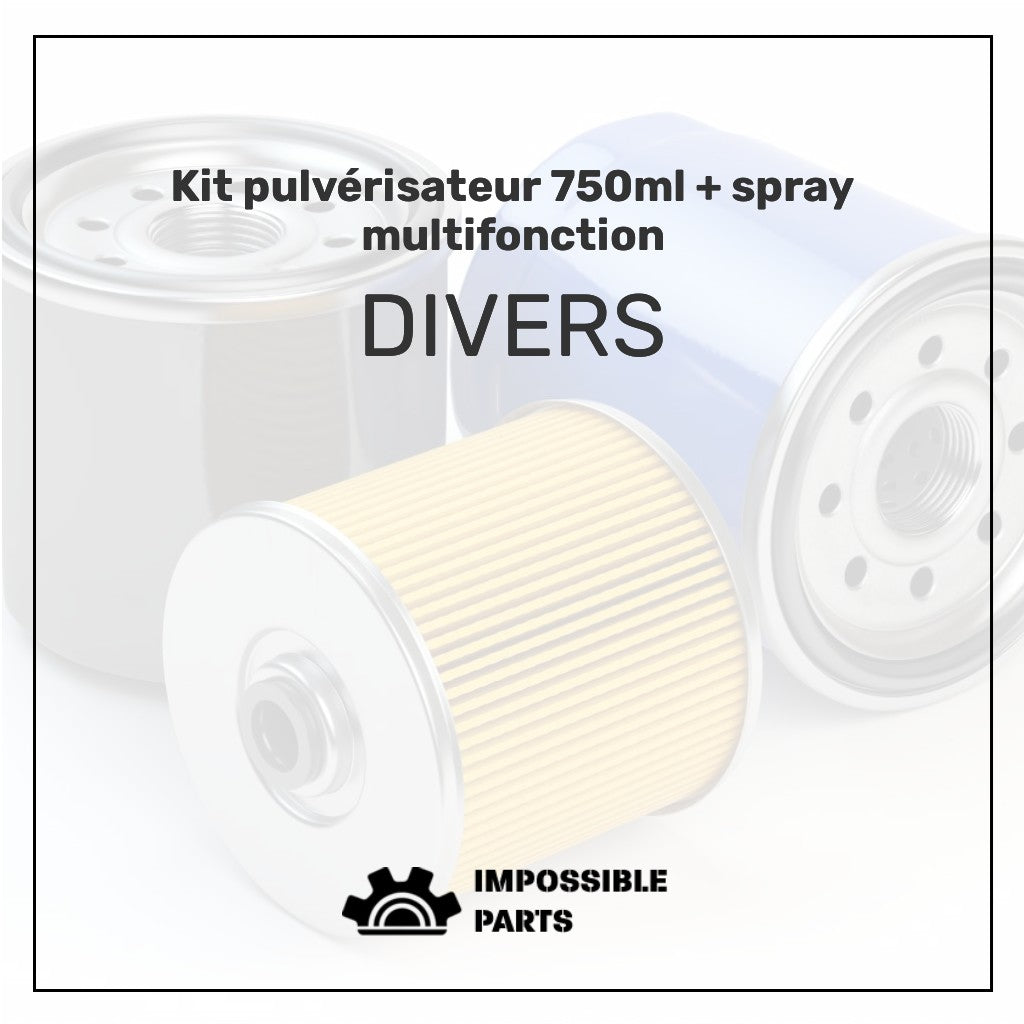 Kit de pulvérisateur industriel 750 ml + spray multifonction GP400 GRANIT, 5l