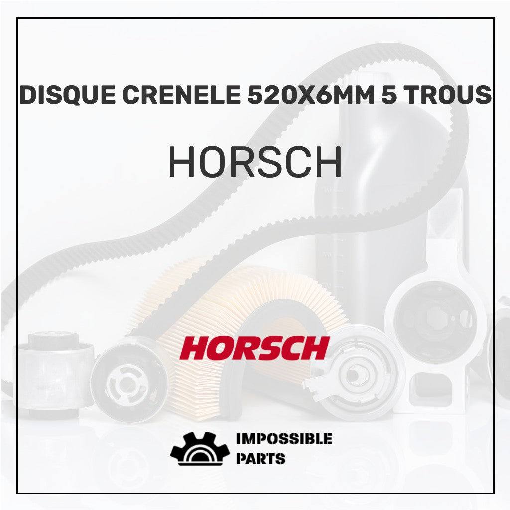 Disque Crenele 520X6Mm 5 Trous 28071305