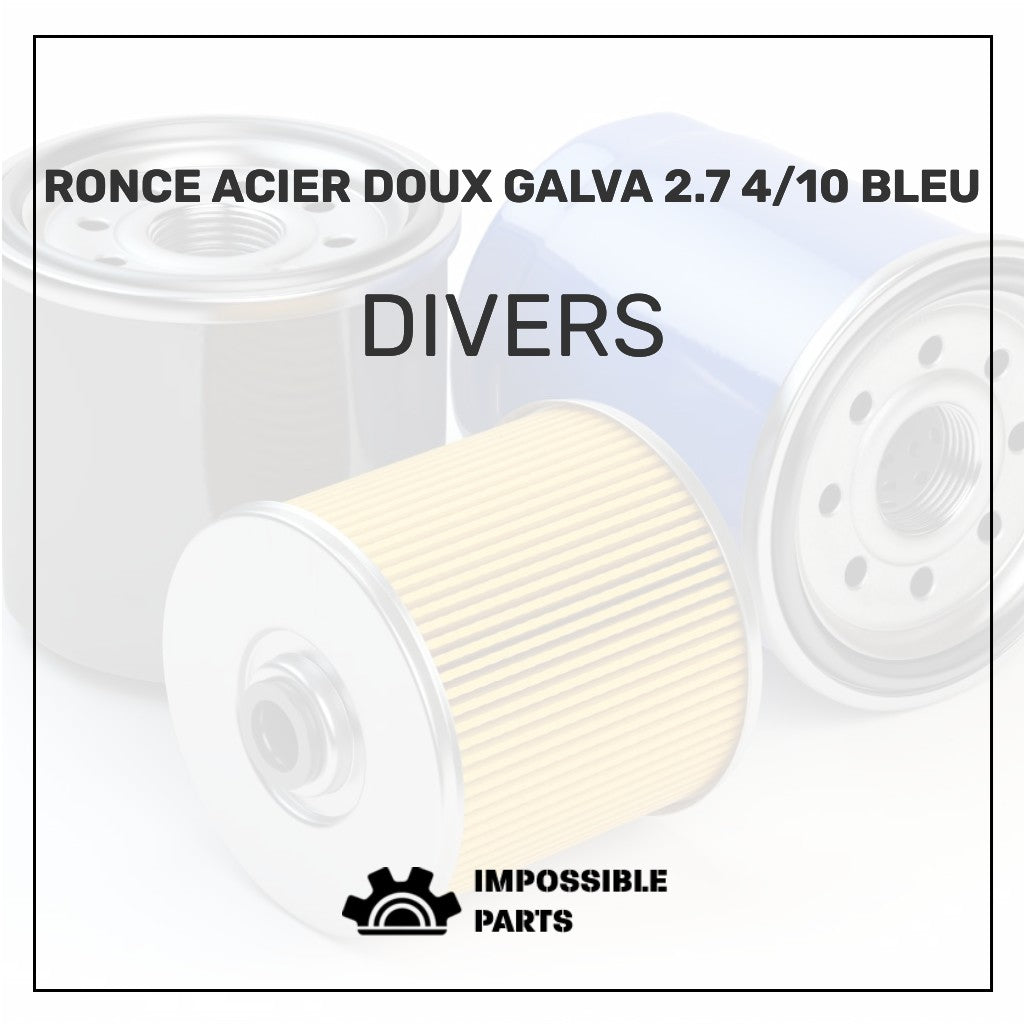 RONCE ACIER DOUX GALVA 2.7 4/10 BLEU