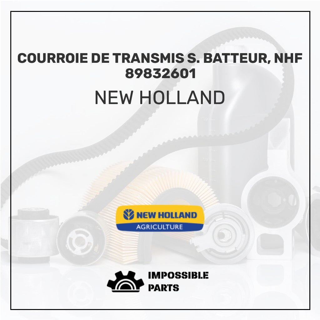 Courroie De Transmis S. Batteur, Nhf 89832601